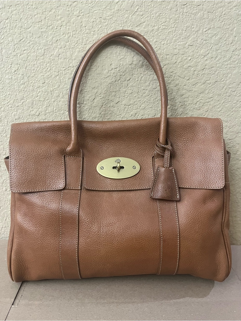 MULBERRY OAK NATURAL LEATHER BAYSWATER - Picture 4 of 16